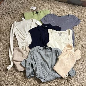 Bundle of 8 Tops XS/Small